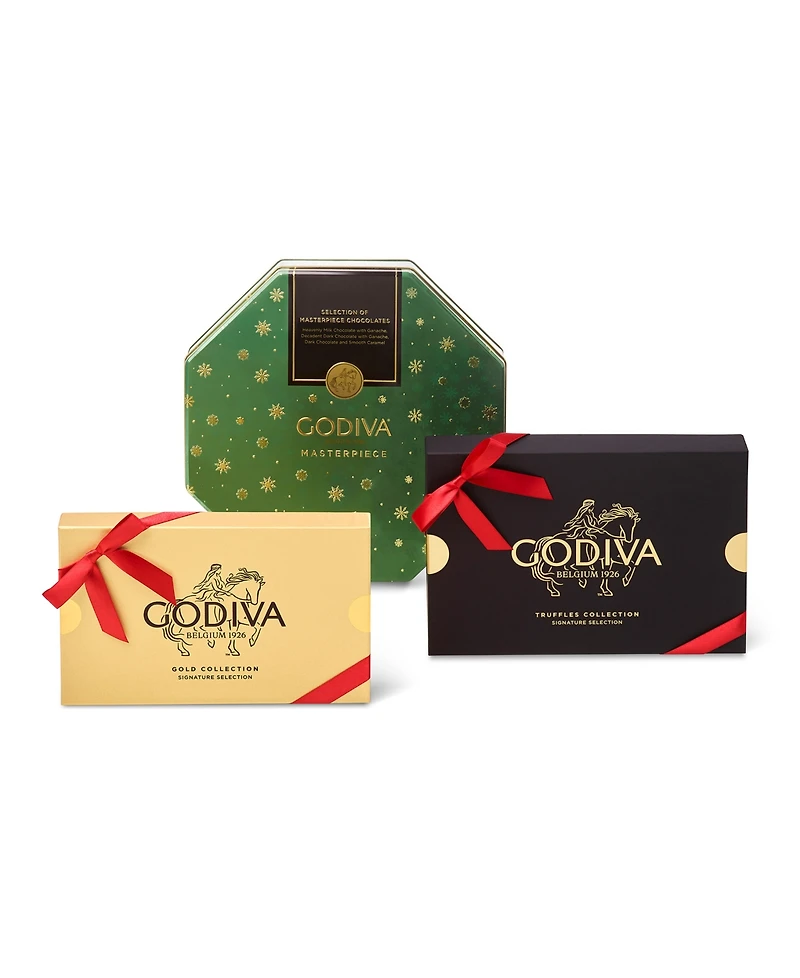 Godiva Assorted Chocolate Seasons Greetings Tower, 80-Pc.