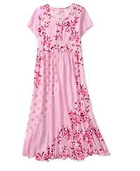 Woman Within Women's Within Mixed Print Maxi Dress