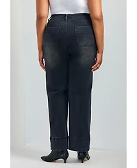 Avenue Women's Kira Wide Leg Jeans