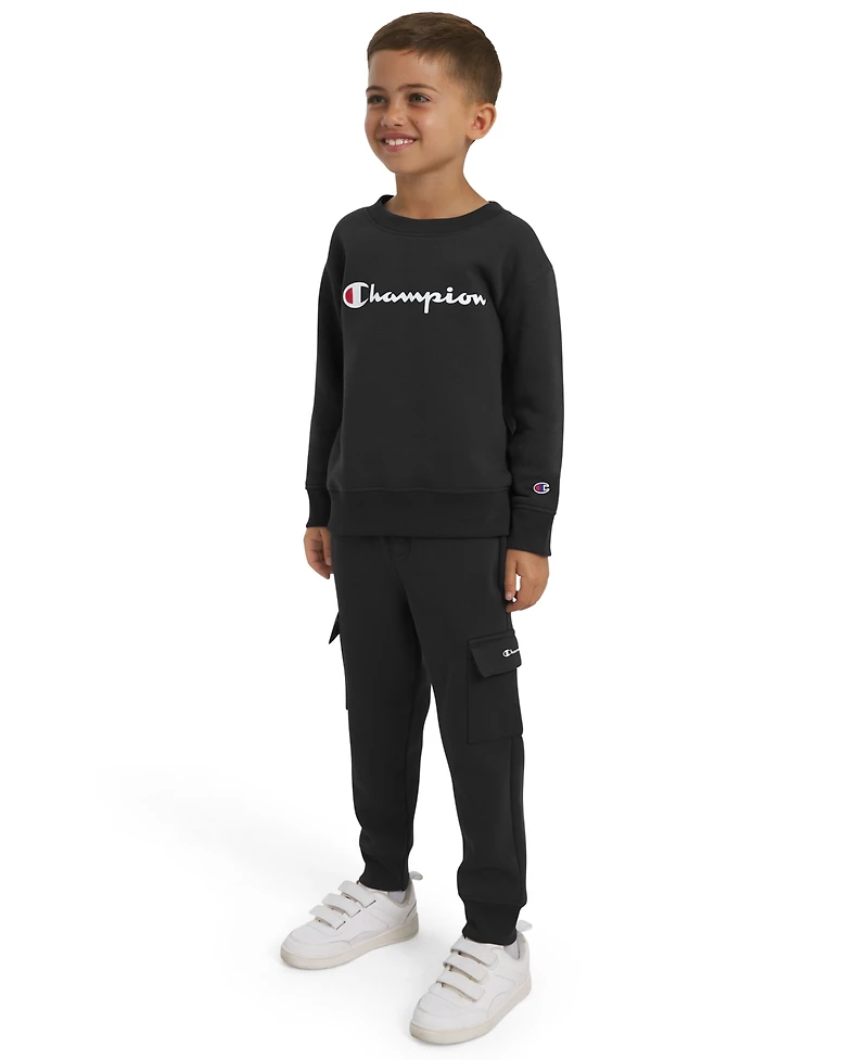 Champion Boys 4-7 Crewneck T-Shirt and Pants, 2-Piece Set