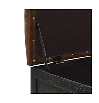 Storage Bench with Castors 31.7" Solid Wood Fir