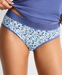 State of Day Women's Cotton Blend Lace-Trim Hipster Underwear, Created for Macy's