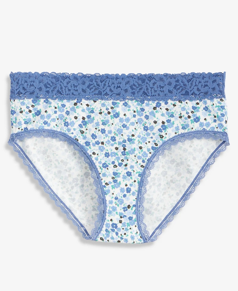 State of Day Women's Cotton Blend Lace-Trim Hipster Underwear, Created for Macy's