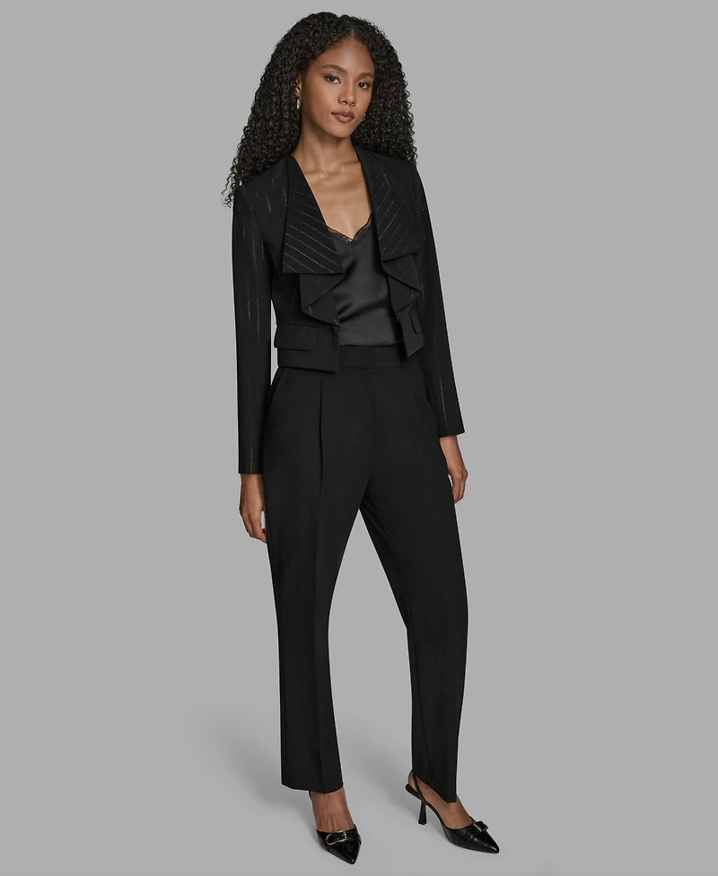 Bcbg Women's Pinstripe Cropped Jacket