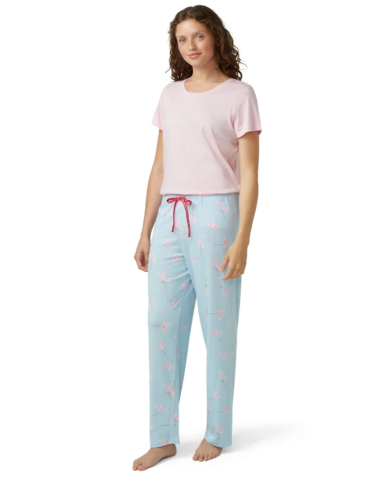 Hue Women's Flying Flamingoes Long Pajama Pant