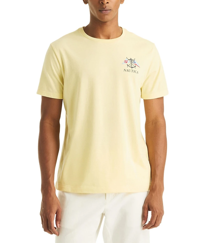 Nautica Men's Graphic Print Crewneck T-Shirt