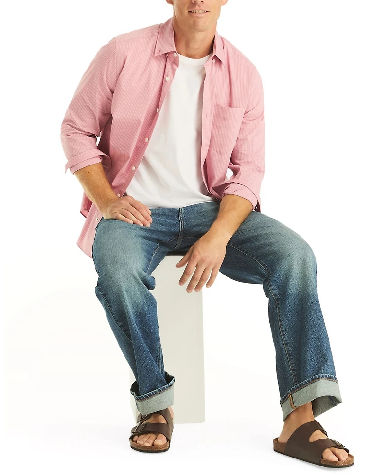 Nautica Men's Plaid Long-Sleeve Shirt