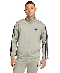 adidas Men's 3 Stripes Tricot Regular Track Top
