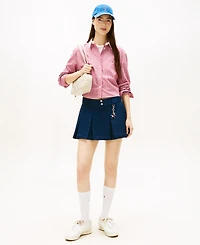 Tommy Jeans Women's Cropped Relaxed Stripe Shirt