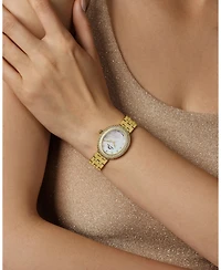 Porsamo Bleu Women's Topaz Angelica Stainless Steel Bracelet Watch 1342BANS