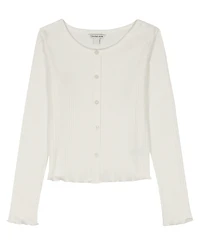 Calvin Klein Girls 7-16 Variegated Rib Long-Sleeve Top