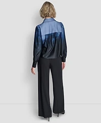 Dkny Women's Balloon-Sleeve Blouse