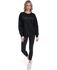 Calvin Klein Women's Puff Print Logo Crewneck Sweatshirt