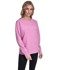 Calvin Klein Women's Puff Print Logo Crewneck Sweatshirt