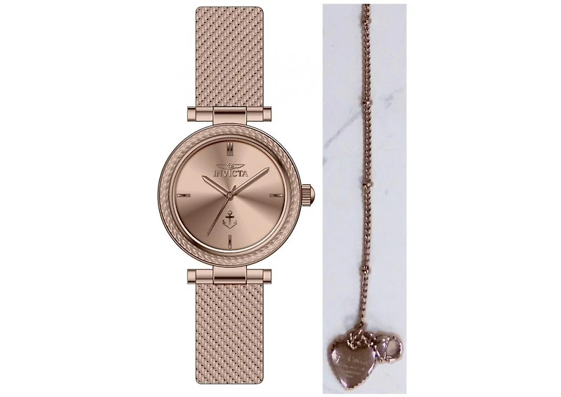 Invicta Women's 49083 Ocean Voyage Quartz PC21J Rose Gold Dial Watch