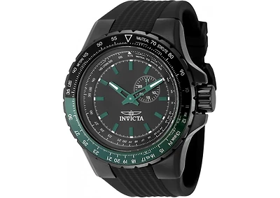 Invicta Men's 49731 Aviator Quartz VD72 Black Dial Watch