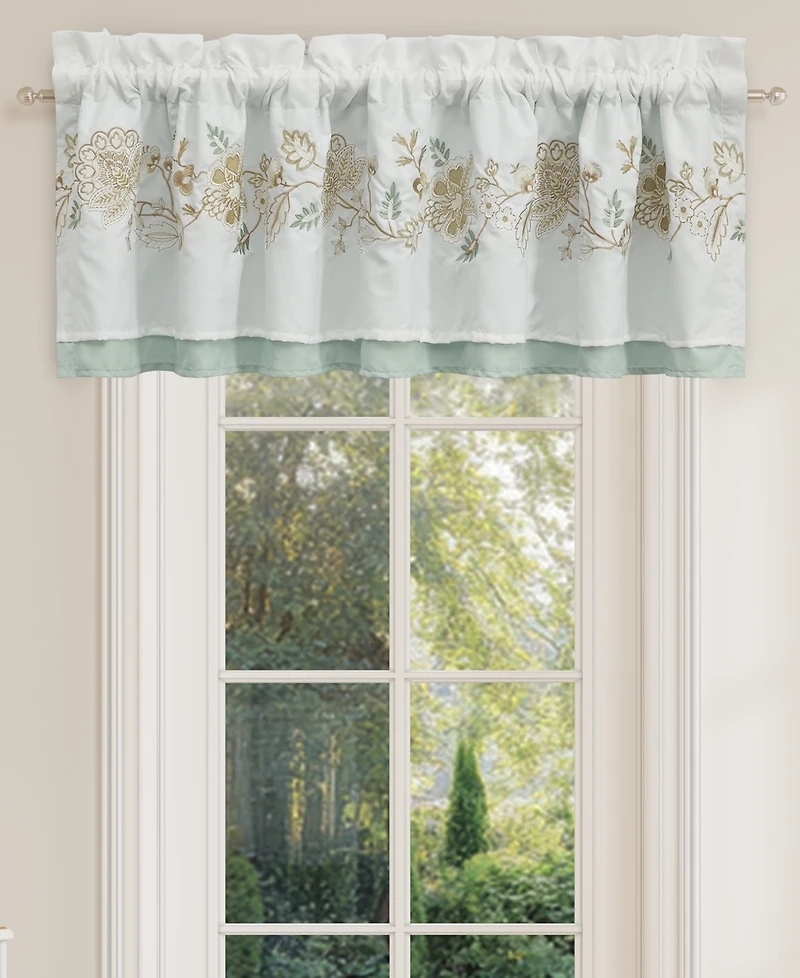 Royal Court Spring Social Window Straight Valance, 18" x 72"