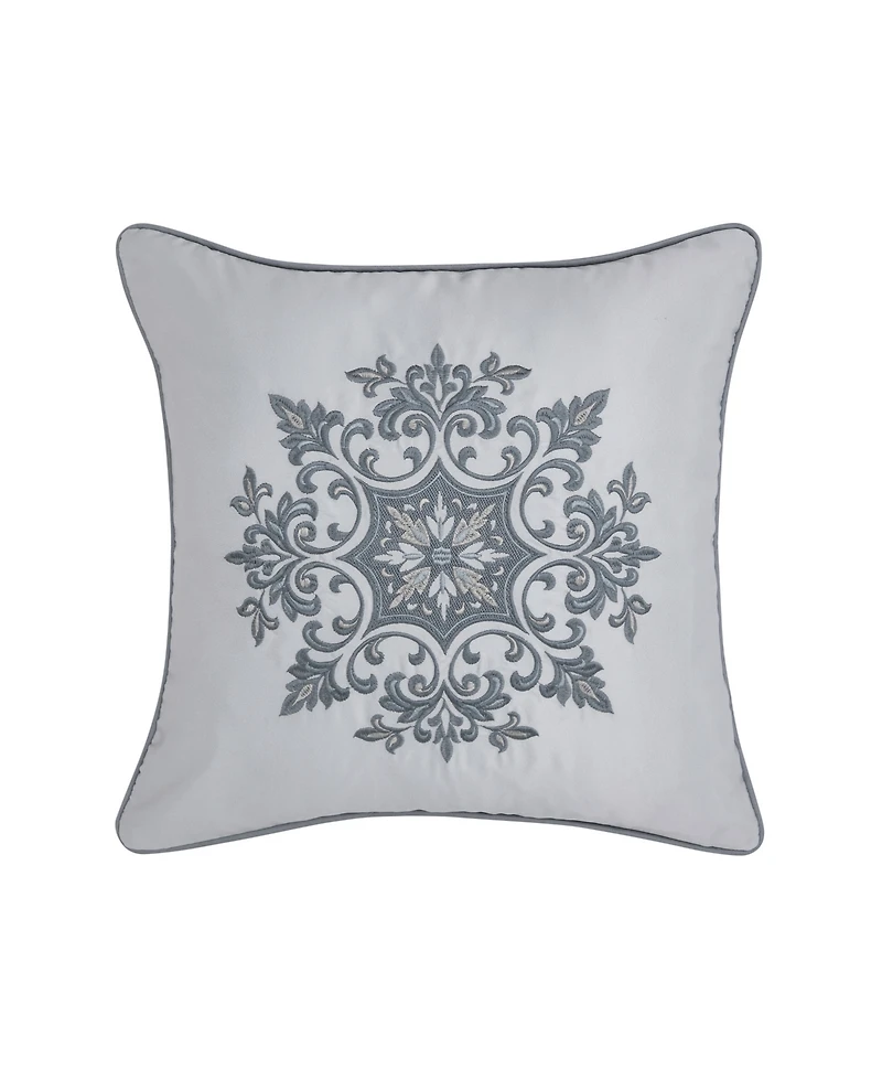 Royal Court Lisbon Embellished Decorative Pillow, 18" x 18"