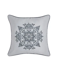 Royal Court Lisbon Embellished Decorative Pillow, 18" x 18"