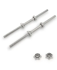 Sunny Health & Fitness 24" Standard Threaded Dumbbell Handle with Star-Lock Collars