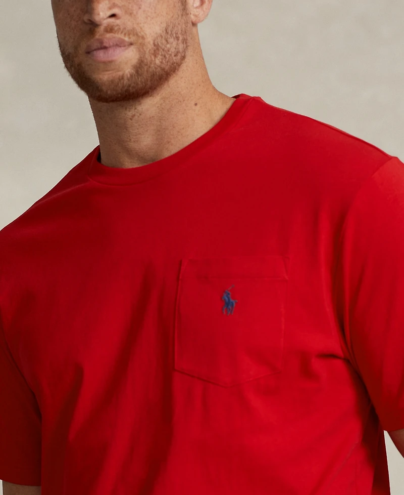 Polo Ralph Lauren Men's Big & Tall Crew-Neck Pocket T-Shirt
