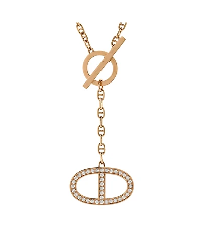 Pre-Owned Hermes Chaine d'Ancre Contour Pendant Necklace