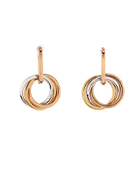 Pre-Owned Cartier Trinity Hoop Dangle Earrings