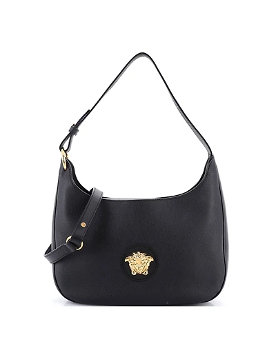 Pre-Owned Versace Medium La Medusa Hobo Leather