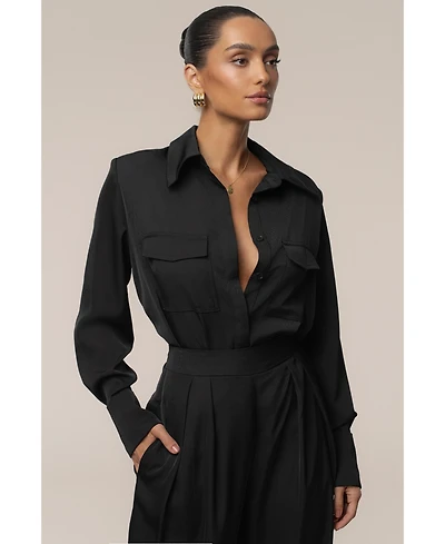 Jluxlabel Women's regular Misty Button Up.