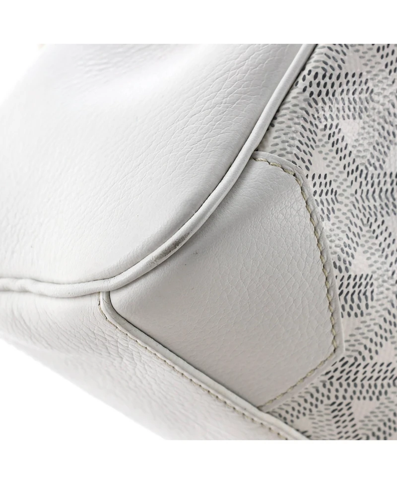 Pre-Owned Goyard Mini Saigon Top Handle Bag Coated Canvas with Leather