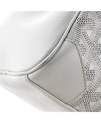 Pre-Owned Goyard Mini Saigon Top Handle Bag Coated Canvas with Leather