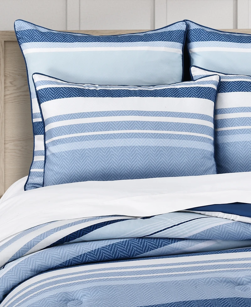 Royal Court Carson Multi-Stripe 3-Pc. Comforter Set, Full/Queen