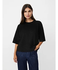 Masai Copenhagen Women's MaFarinna Shimmer Short Sleeve Jumper