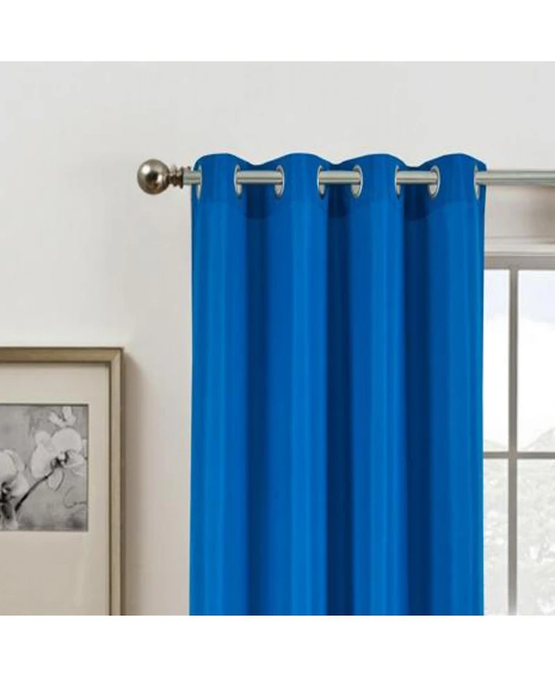 Olivia Gray Gilbert Solid Single Grommet Curtain Panel Pair - 54x84