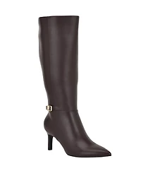 Tommy Hilfiger Women's Janyze Side Zip Pointed Toe Dress Boots