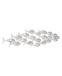 Phillips Collection School of Fish Resin Leaf Wall Art