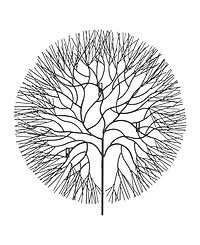 Phillips Collection Wire Tree Circle Large Metal Wall Art