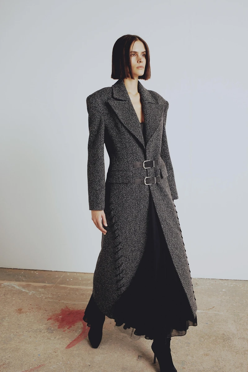 Pcfg Women's Wool-Cashmere Blend Long Overcoat