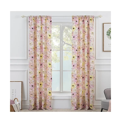Greenland Home Fashion Misty Bloom All Seasons Efficient Room Darkening Window Curtain Panel Set