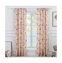 Greenland Home Fashion Misty Bloom All Seasons Efficient Room Darkening Window Curtain Panel Set