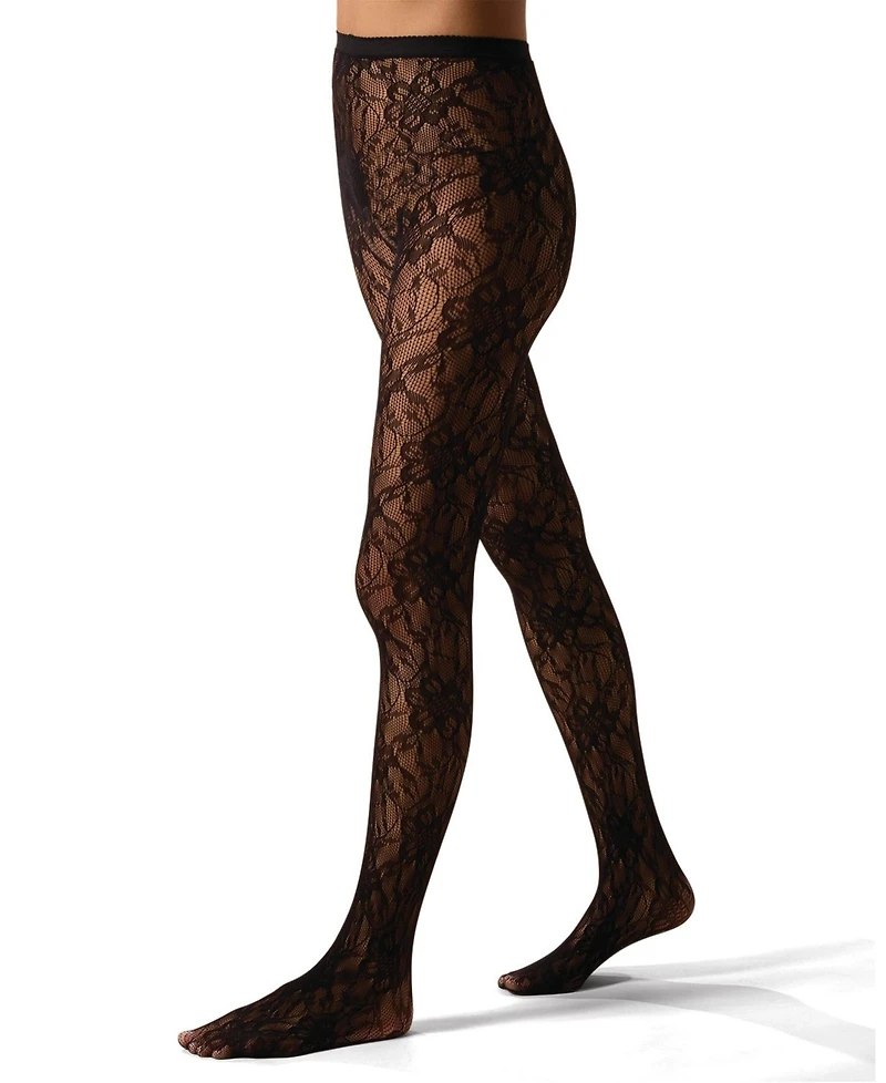 MeMoi Women's "Blooming Floral" Fashion Net Tights