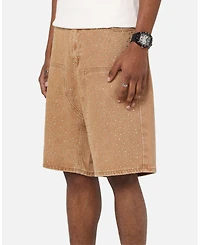 Xxiii Men's Diamond Buckle Back Jorts Shorts