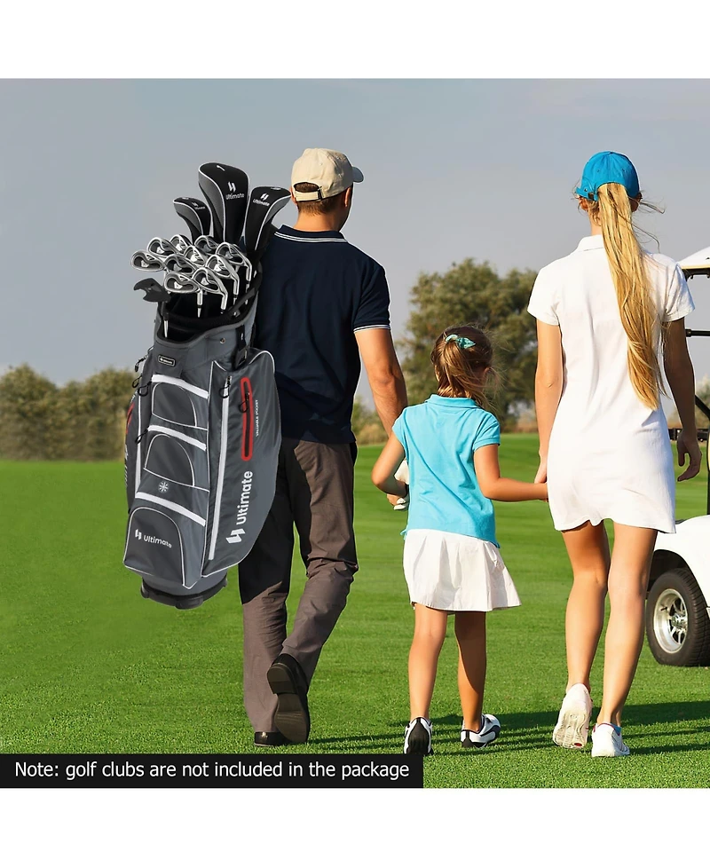 Mecale 9.5 Inch Lightweight Golf Cart Bag with 15 Way Top Dividers