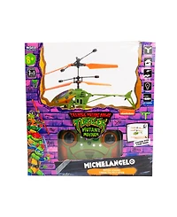 World Tech Toys Teenage Mutant Ninja Turtles Mutant Mayhem Michelangelo 2CH Ir Helicopter