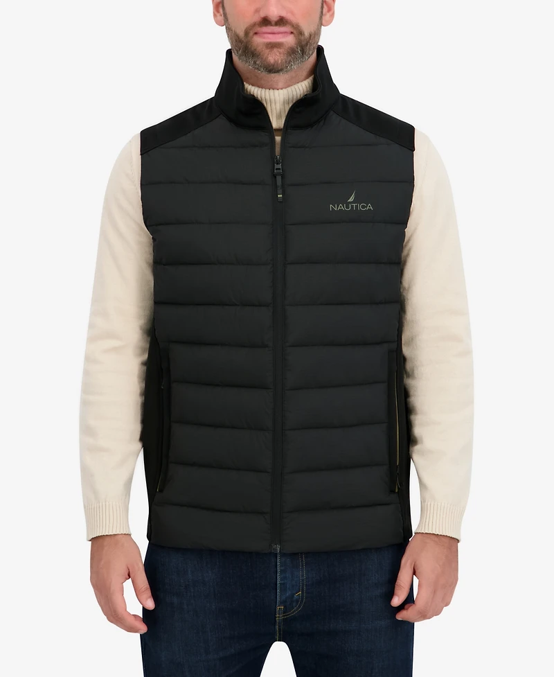 Nautica Men's Transitional Mixed Media Vest