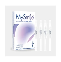 MySmile 4Pcs 35% Non-Sensitive Teeth Whitening Gel Refill Pack Kit for Whitening Teeth, Mint Flavor Teeth Whitener (Not Include Led Mouth Tray)