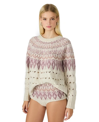 Steve Madden Women's Suzette Fair Isle Sweater