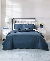 Charter Club Bailey Scallop 3-Pc. Quilt Set, Full/Queen
