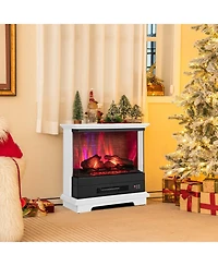Sugift 27 Inch Freestanding Fireplace with Remote Control
