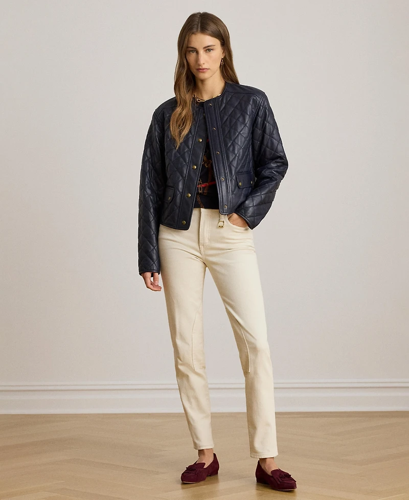 Lauren Ralph Women's High-Rise Skinny Ankle Jeans